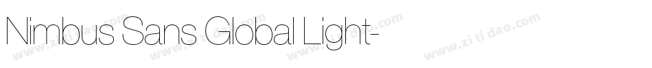 Nimbus Sans Global Light字体转换